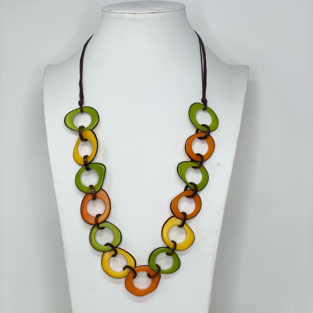 Handmade Tagua Nut Set Necklace And Earrings